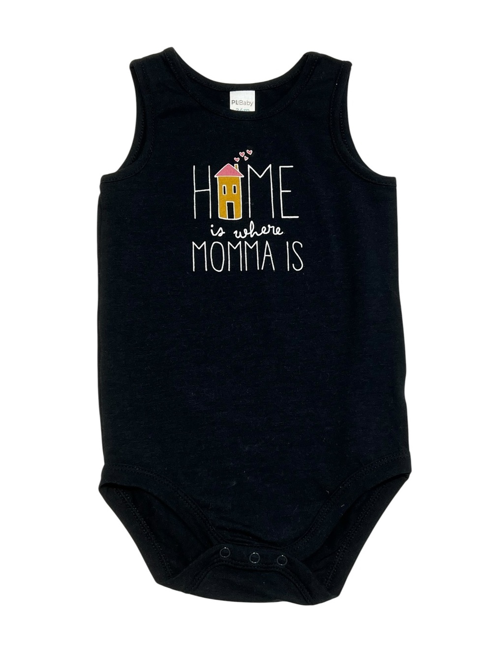 Black Baby 24 m Bodysuit "Home is Where Momma Is"